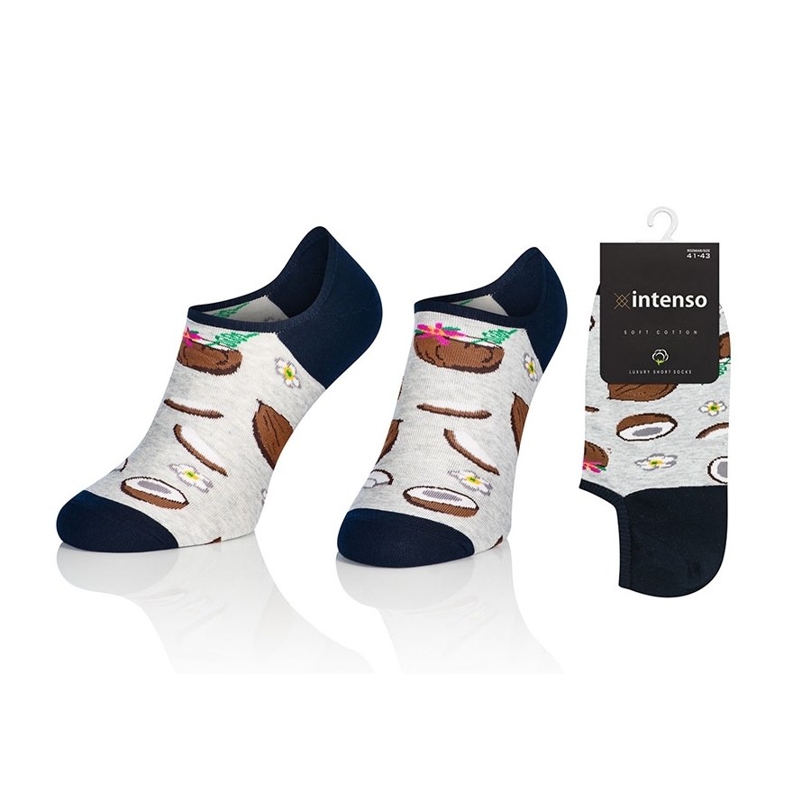 MICRO STOPKI INTENSO SOFT COTTON Z APLIKACJĄ SILIKONOWĄ W PIĘCIE ART. 037 KOL:031