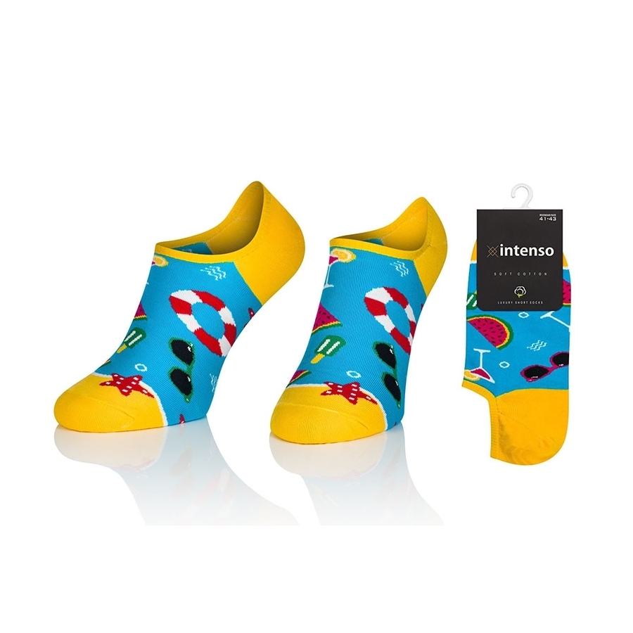 MICRO STOPKI INTENSO SOFT COTTON Z APLIKACJĄ SILIKONOWĄ W PIĘCIE ART. 037 KOL:033