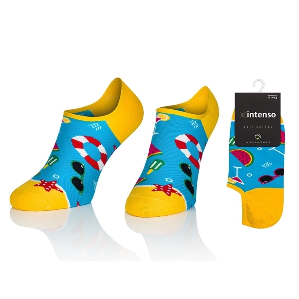 MICRO STOPKI INTENSO SOFT COTTON Z APLIKACJĄ SILIKONOWĄ W PIĘCIE ART. 037 KOL:033