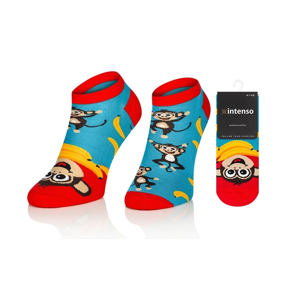 STOPKI NIE DO PARY WE WZORY, INTENSO HAPPY ART.1719 WZ4 MAŁPY