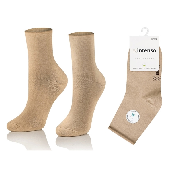 SKARPETKI BEZUCISKOWE DAMSKIE BAWEŁNA ART. 020 KOL:003