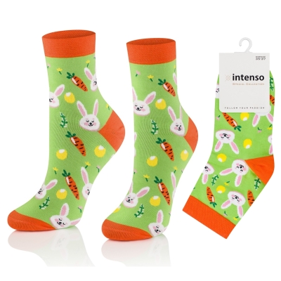 Skarpetki damskie wielkanocne Intenso art. 0471_005 - Króliczki