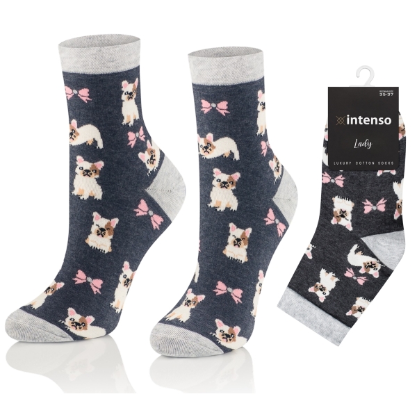 Skarpetki damskie we wzory Art. 0433 wz004