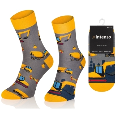 Intenso vysoké veselé ponožky Stavba