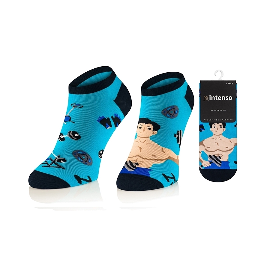 Stopki męskie Intenso we wzory art. 0563 wz001