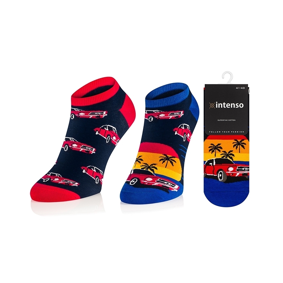 Stopki męskie Intenso we wzory art. 0563 wz002
