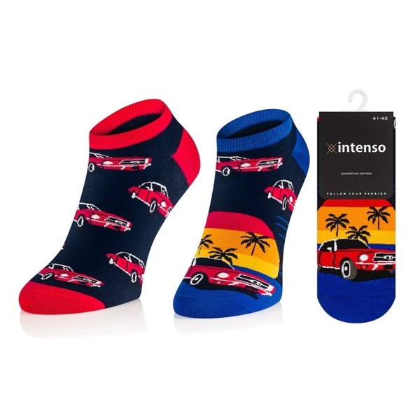 Stopki męskie Intenso we wzory art. 0563 wz002