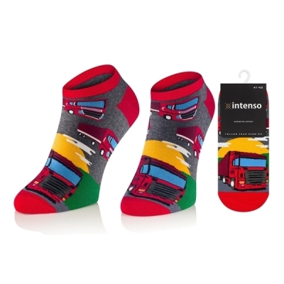 Intenso pánské kotníkové veselé ponožky Kamión