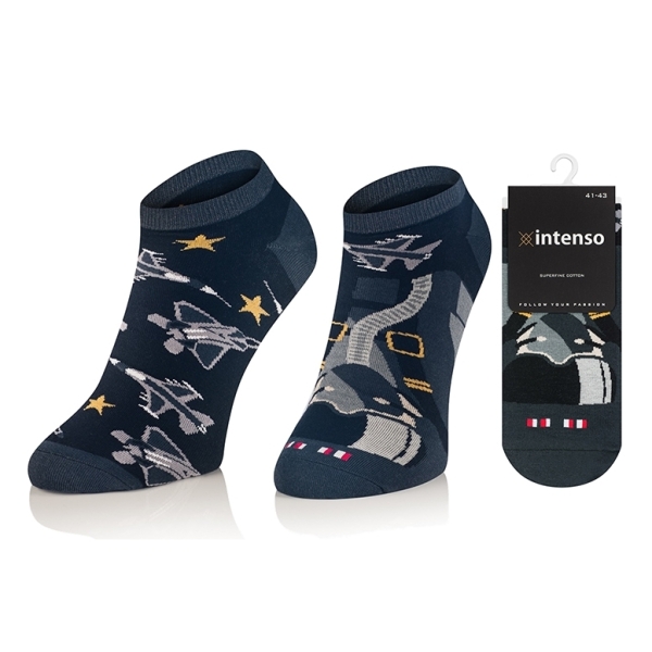 Stopki męskie Intenso we wzory art. 0563 wz007