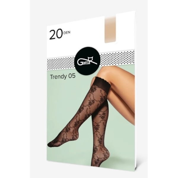 Gatta dámské podkolenky TRENDY 05 - Květy