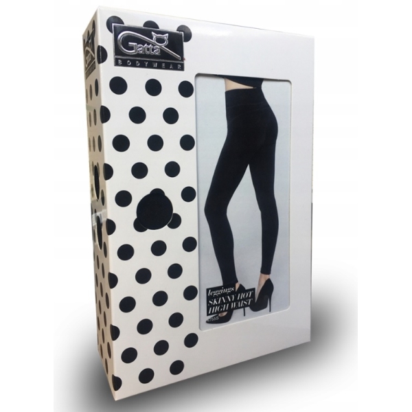 Gatta Skinny Hot 0044556S černé legíny s vysokým pasem