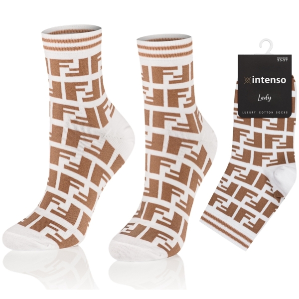 Skarpetki damskie Intenso Luxury art. 0471 wzór DD2471
