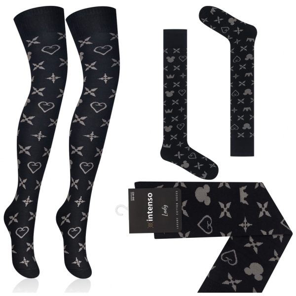 copy of ZAKOLANÓWKI DAMSKIE BAWEŁNIANE WE WZORY INTENSO ART. 372 WZ. 212