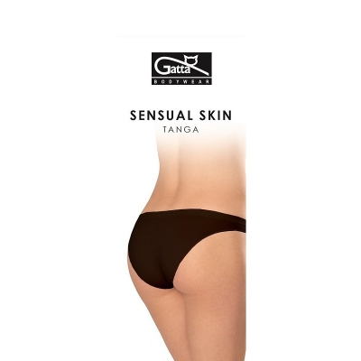 Gatta 41645S Tanga Sensual skin dámské kalhotky - černé