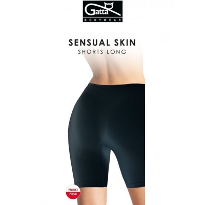 Gatta 41675S Shorts Long Sensual skin dámské šortky - černé