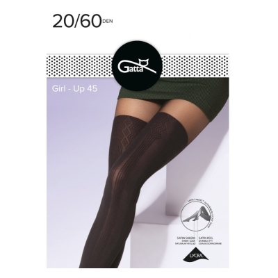 Gatta Girl Up 45 dámské punčochové kalhoty 20/60 DEN - Nero