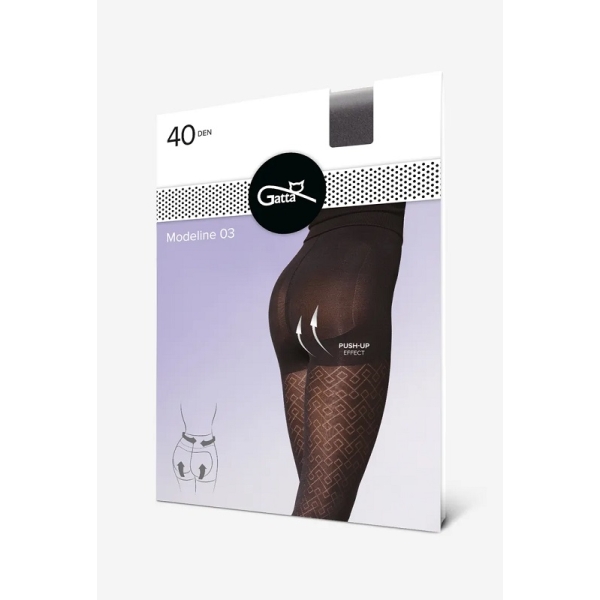 Gatta Modeline 03 dámské punčochové kalhoty 40 DEN - Nero