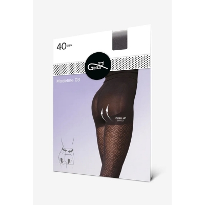 Gatta Modeline 03 dámské punčochové kalhoty 40 DEN - Nero