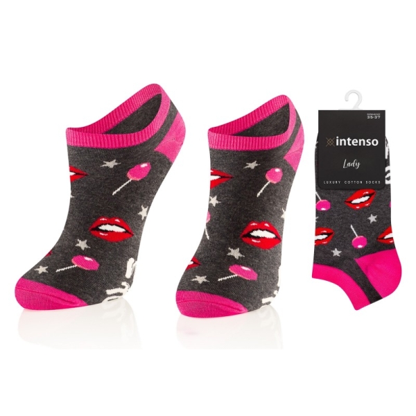 Intenso nízké dámské ponožky Pusy a lízátka