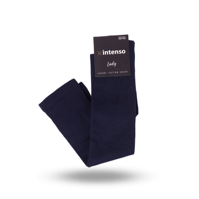 Intenso dámské nadkolenky - tmavě modré hladké