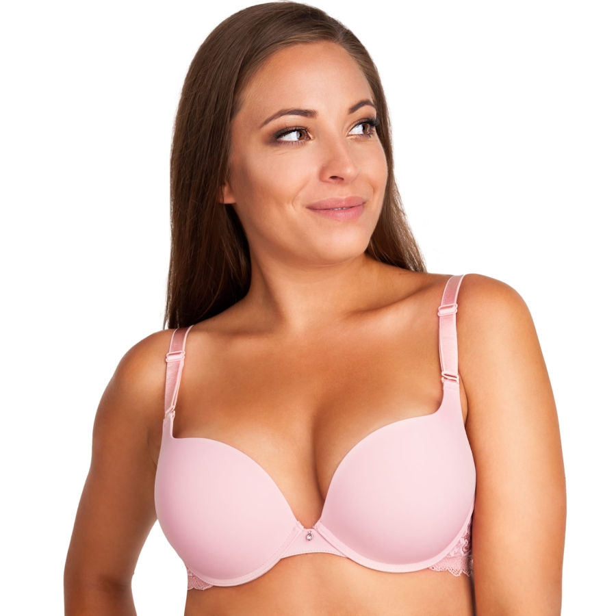 Linaise Syntia 1706 vyztužená push-up podprsenka s krajkou - různé barvy