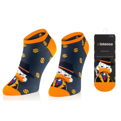 Intenso Pánské kotníkové ponožky - Donald černé