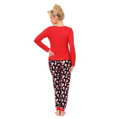 Donna Santi long red Dámské pyžamo