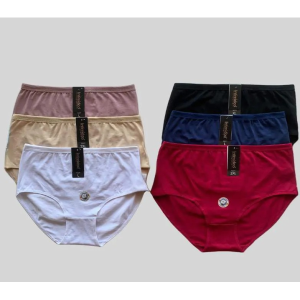 Intimidao 10277 bavlněné kalhotky s vyšším pasem - různé barvy