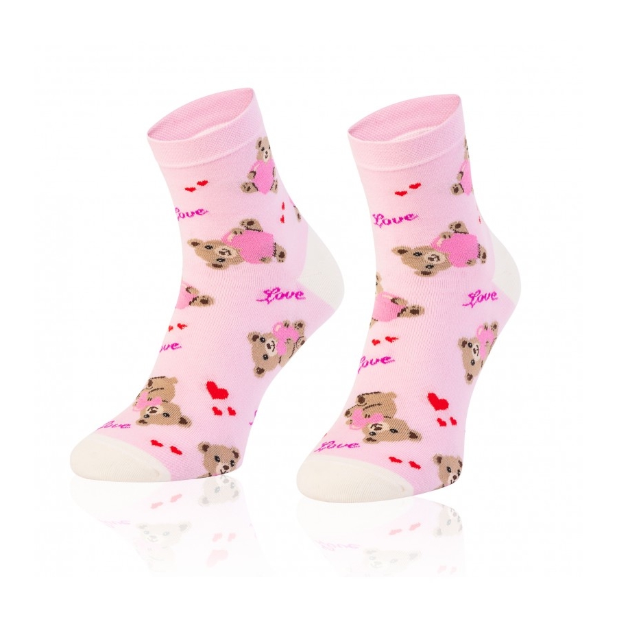 Intenso vysoké veselé dámské ponožky Medvídek
