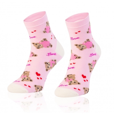 Intenso vysoké veselé dámské ponožky Medvídek