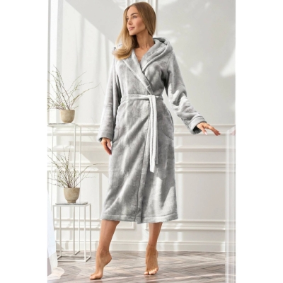 L&L Diana dámský župan -  světle šedý