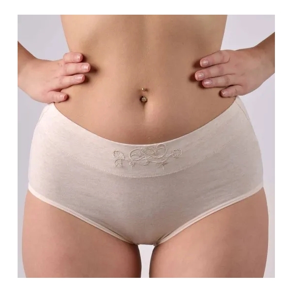 Intimidao Q7244S bavlněné kalhotky s vyšším pasem - různé barvy