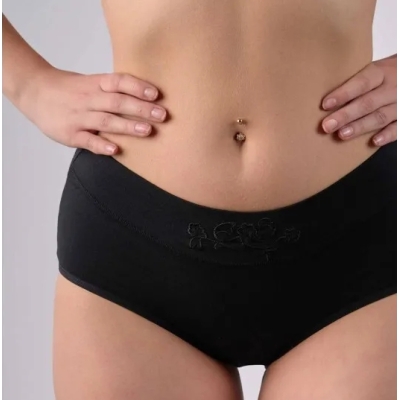 Intimidao Q7244S bavlněné kalhotky s vyšším pasem - různé barvy