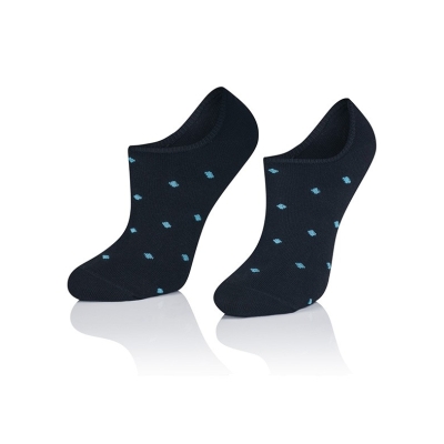 Intenso nízké ponožky dámské Tečky - modré
