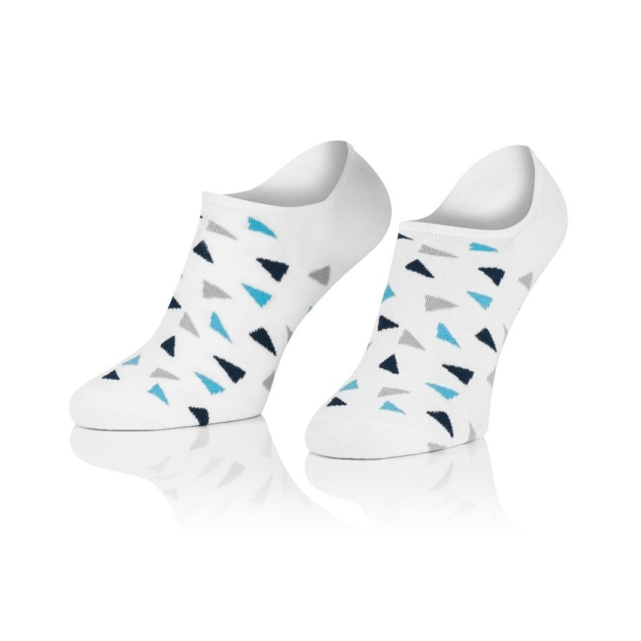 Intenso pánské nízké ponožky Bermudský Trojúhelník - bílé