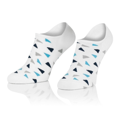 Intenso pánské nízké ponožky Bermudský Trojúhelník - bílé