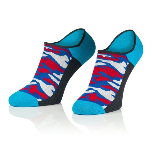 Intenso pánské nízké ponožky Vojenské - barevné