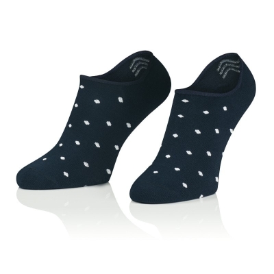 Intenso pánské nízké ponožky Tečky - tmavě modré