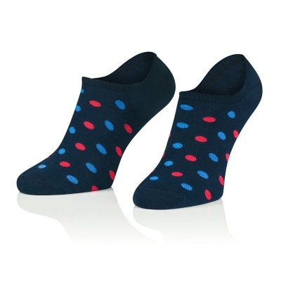 Intenso pánské nízké ponožky Kapky -  tmavě modré