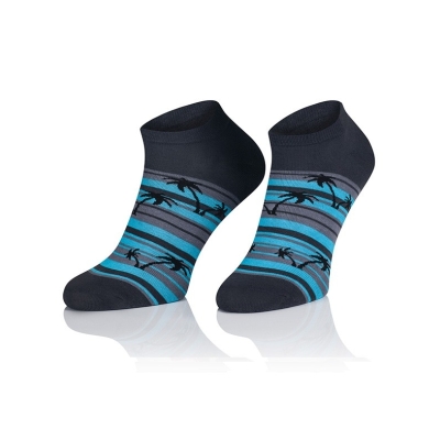 Intenso kotníkové ponožky Palmy - tmavě šedé