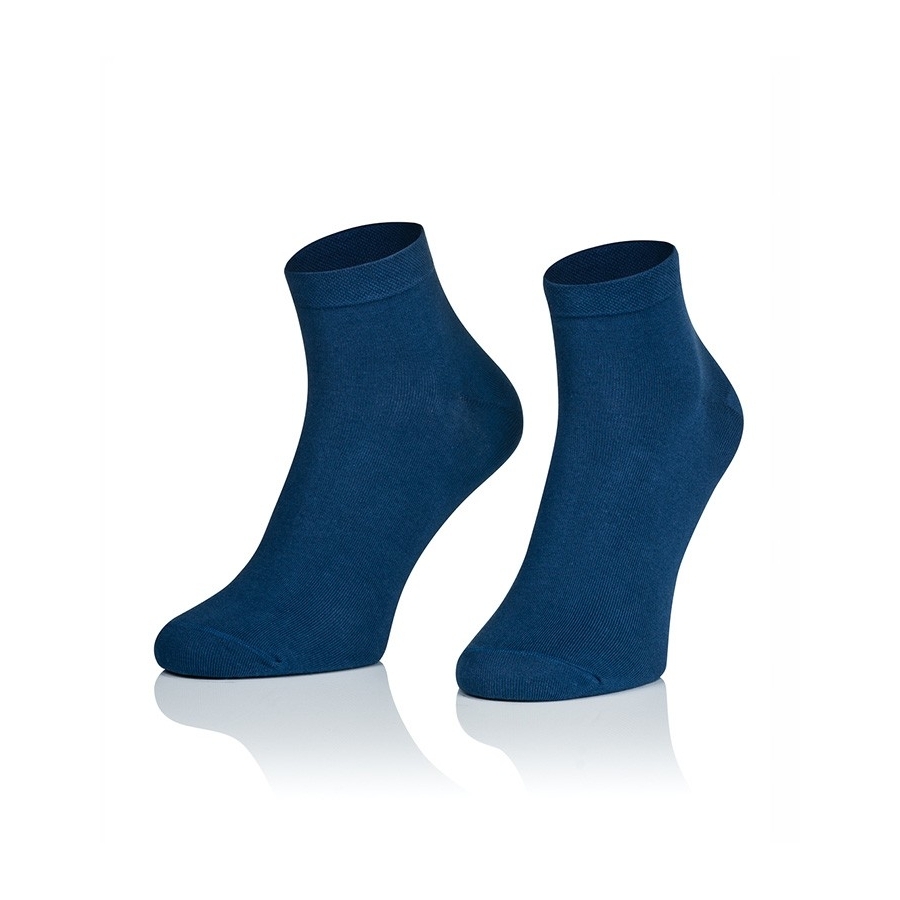 Krótkie skarpetki bawełniane gładkie - zakostki JEANS