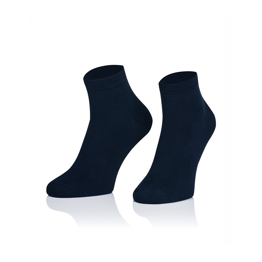 Krótkie skarpetki bawełniane gładkie - zakostki GRANAT