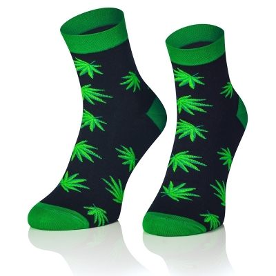 Intenso lýtkové veselé ponožky Konopí