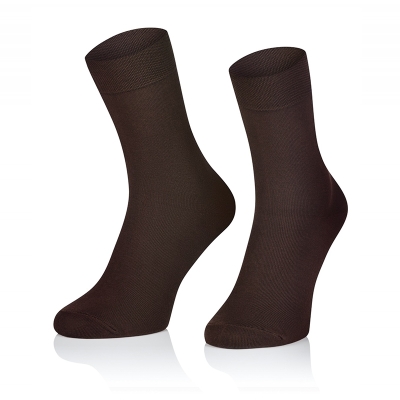 SKARPETY BAMBUSOWE MĘSKIE BRĄZOWE