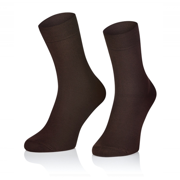 SKARPETY BAMBUSOWE MĘSKIE BRĄZOWE