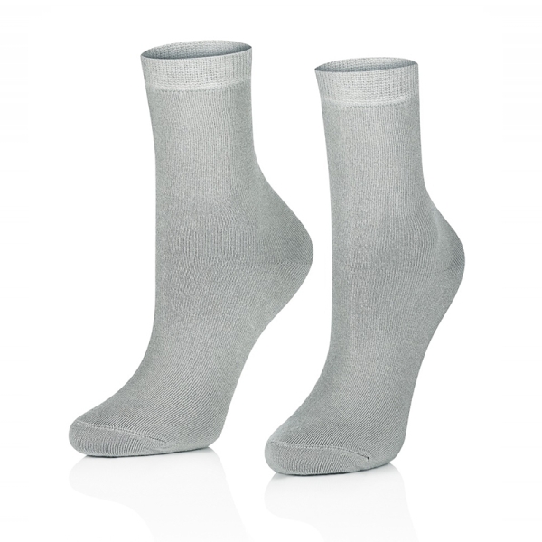 Intenso dámské bambusové vysoké ponožky - světle šedé
