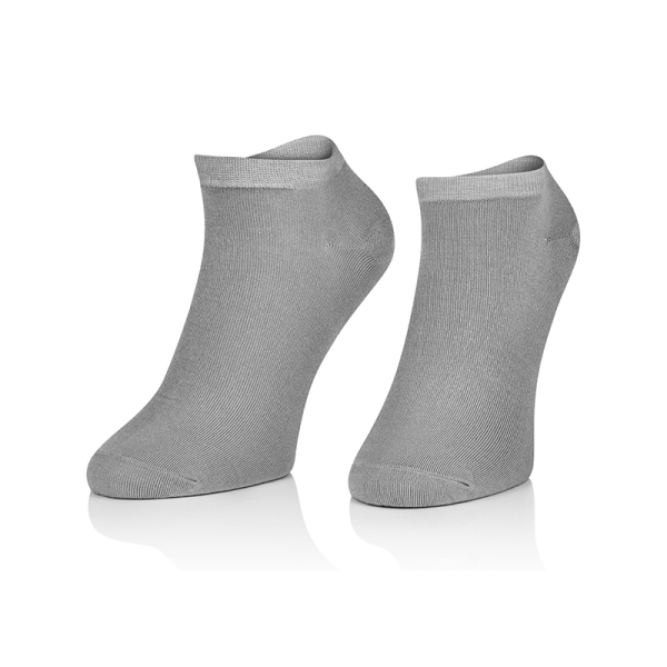 Intenso bambusové kotníkové ponožky - světle šedé