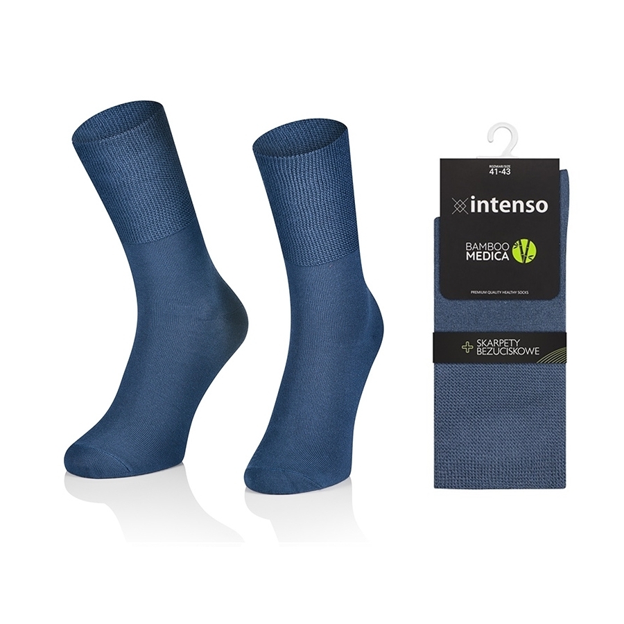 Skarpety damskie bezuciskowe bambusowe Bamboo Medica Jeans