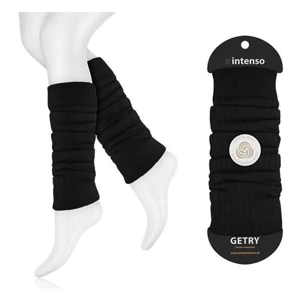 Getry wełniane ocieplacze czarny