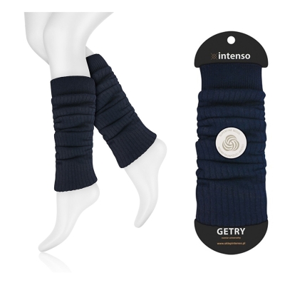 Getry wełniane ocieplacze granat